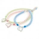 024 PA-JW    "Pastel Pearl Heart Necklace" (S, M)
